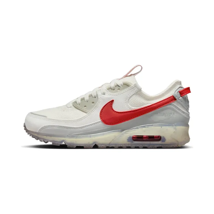 Nike Air Max Terrascape 90 “Summit White / Pure Platinum / Wolf Grey / Red Clay” (DQ3987-100)