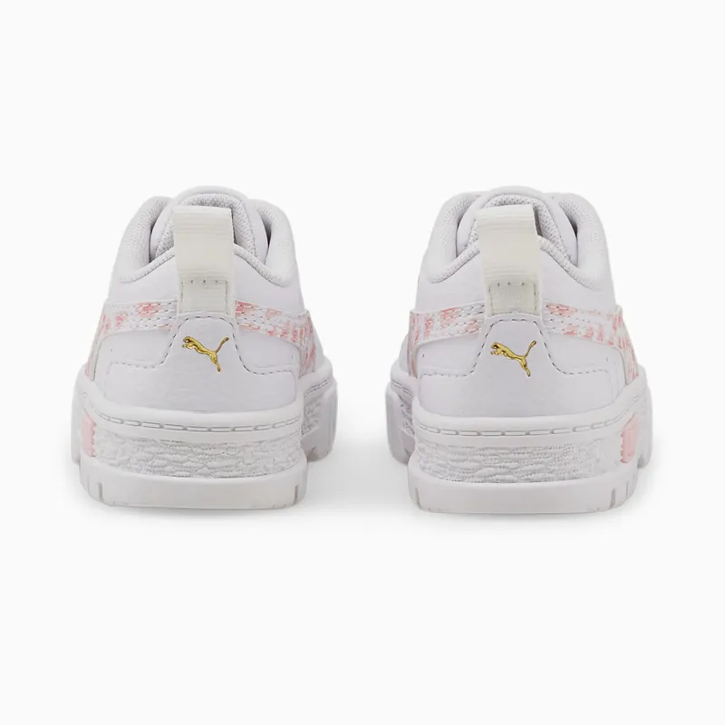 PUMA Mayze Wild Babies’ White/Prism Pink (385700-01)