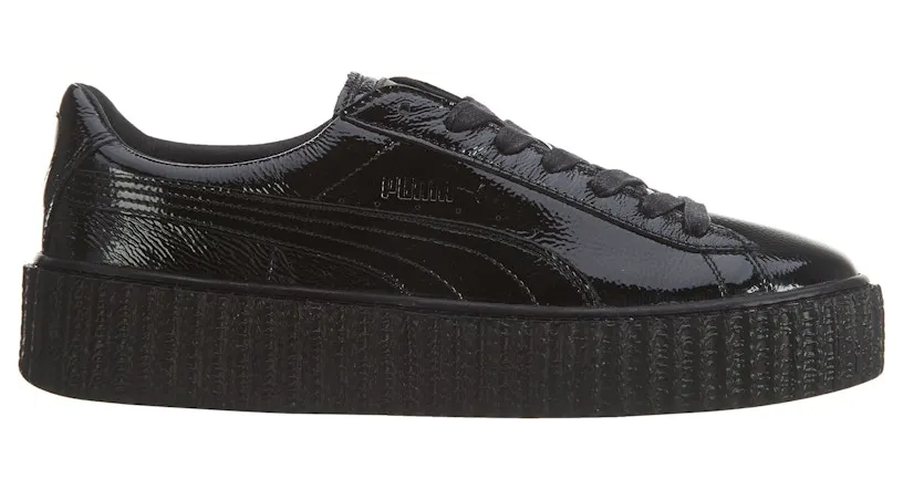 Puma Creeper Wrinkled Patent Puma Black Black-Puma Black (W)