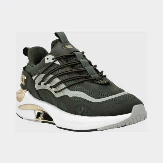 Plein Sport Air Pressure Gen. X.04 Low-Top Sneakers in Mesh with Chunky Sole Gold (SAESUSC0736STE003N6593)