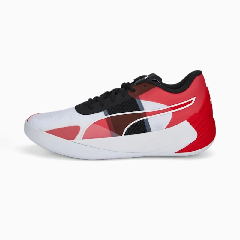 Puma Fusion Nitro Team Basketball Shoes White/Red (377035-02)