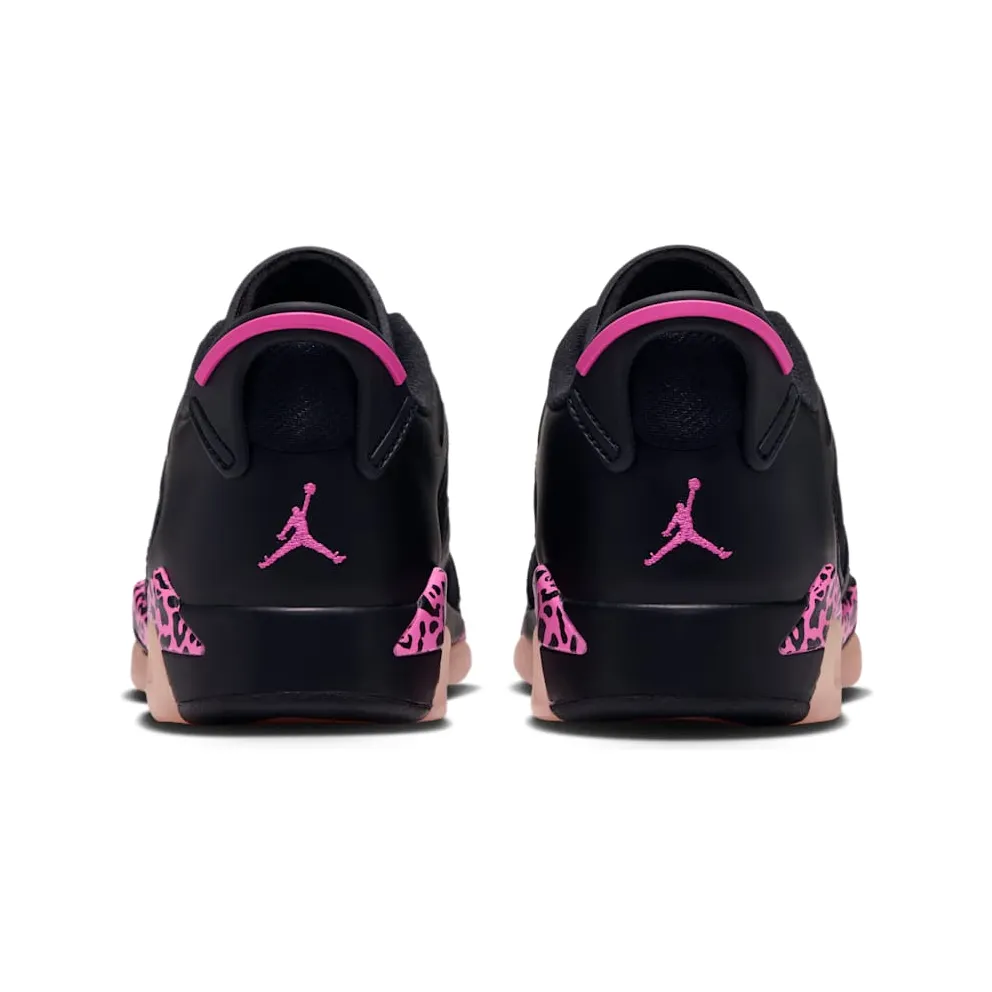 AIR JORDAN 6 RETRO LOW (GS) “Black / Pink Foam / Laser Fuchsia” (768878-001)