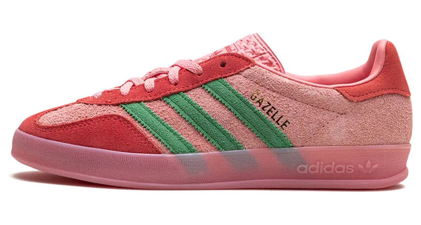 Adidas Gazelle Indoor Semi Pink Spark / Preloved Green / Preloved Scarlet (IG6782)