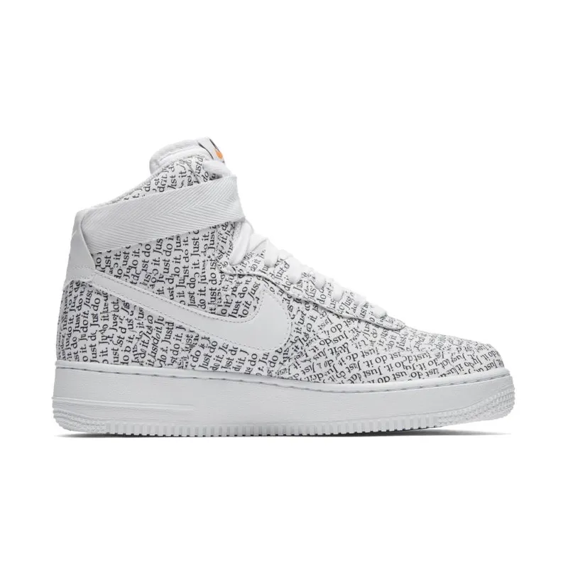 Nike Air Force 1 High Just Do It Pack White (W) White/White-White-Black-Total Orange (AO5138-100)