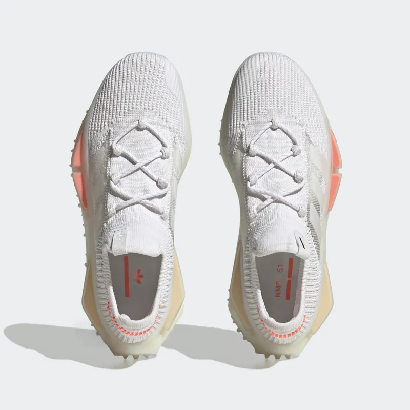 adidas NMD_S1 Cloud White / Off White / Coral Fusion (HQ4465)