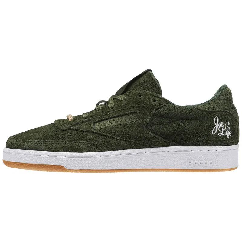 Reebok Club C Currensy Jet Life Primal Green/White-Hemp (Other Brands Reebok)
