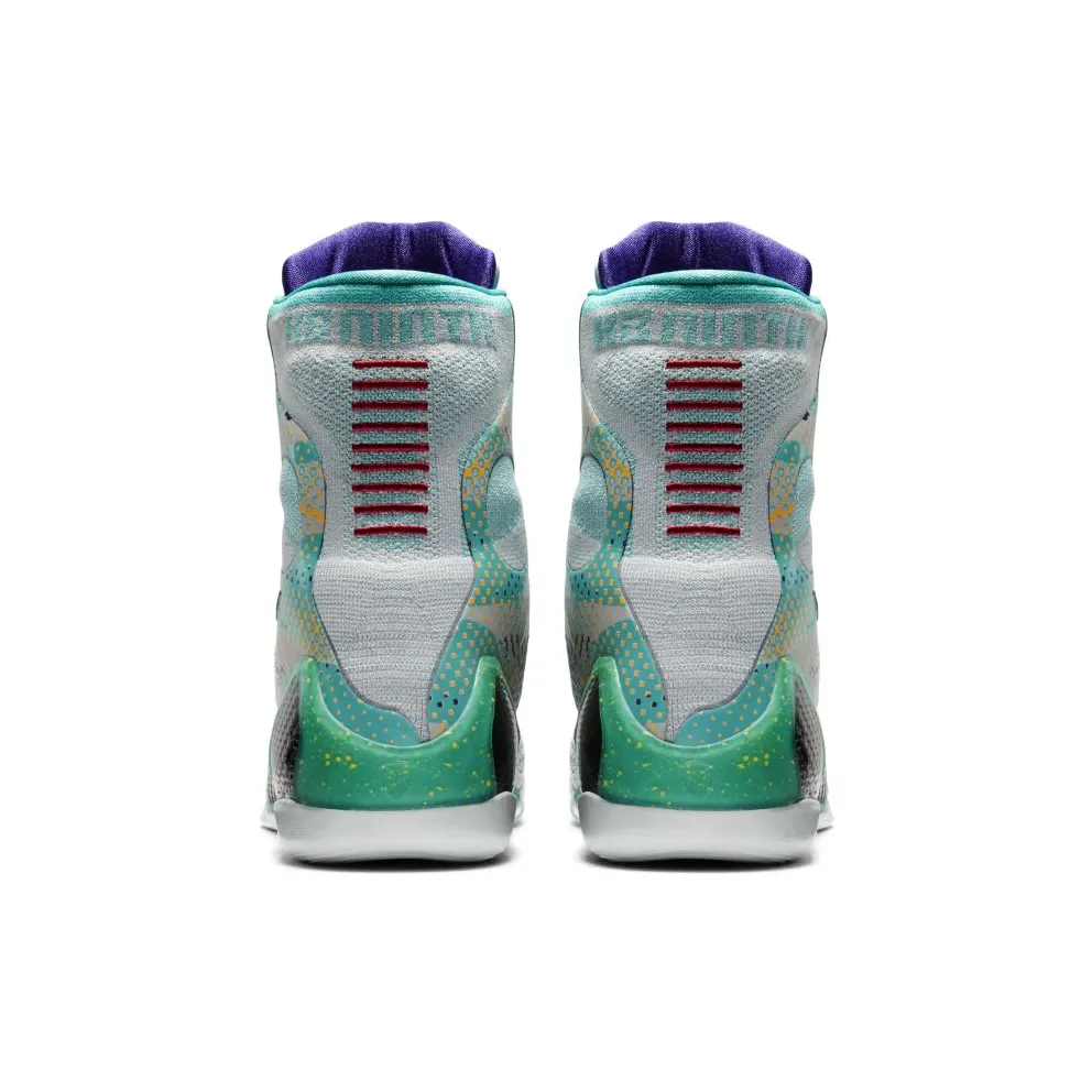 Nike Kobe 9 Elite Hero Draft Day Expression Wolf Grey/Court Purple-Turquoise (630847-005)