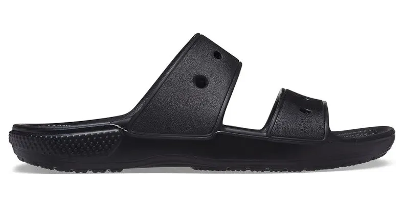 Crocs Classic Double Band Slide Sandals Black (206761-001)