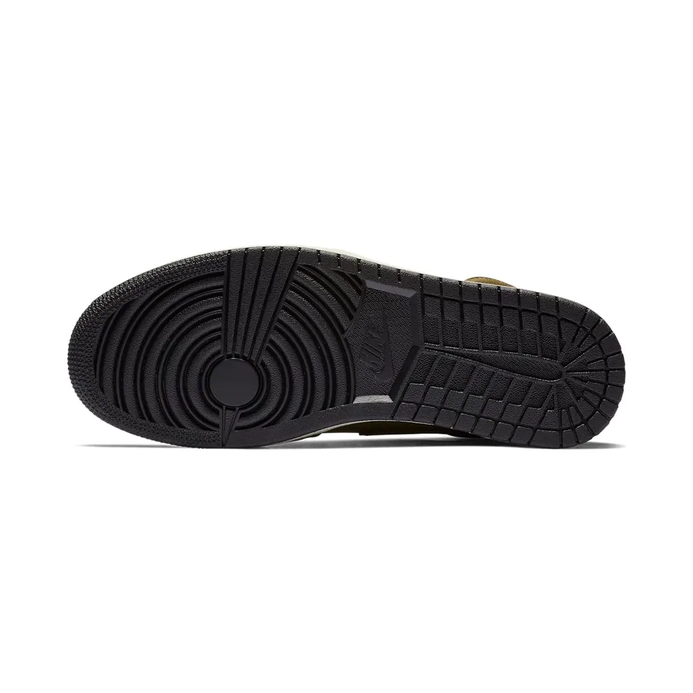 Air Jordan Nike AJ I 1 Mid Olive Canvas (2018) (BQ6579-300)
