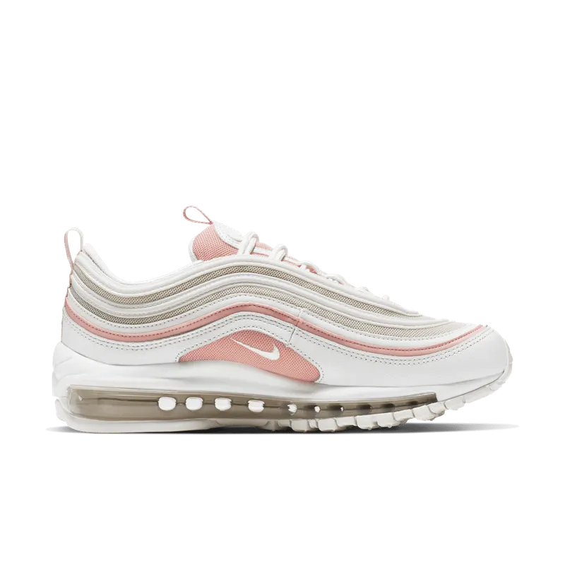Nike Air Max 97 Summit White Bleached Coral (W) Summit White/Summit White-Bleached Coral-Desert Sand-White (921733-104)