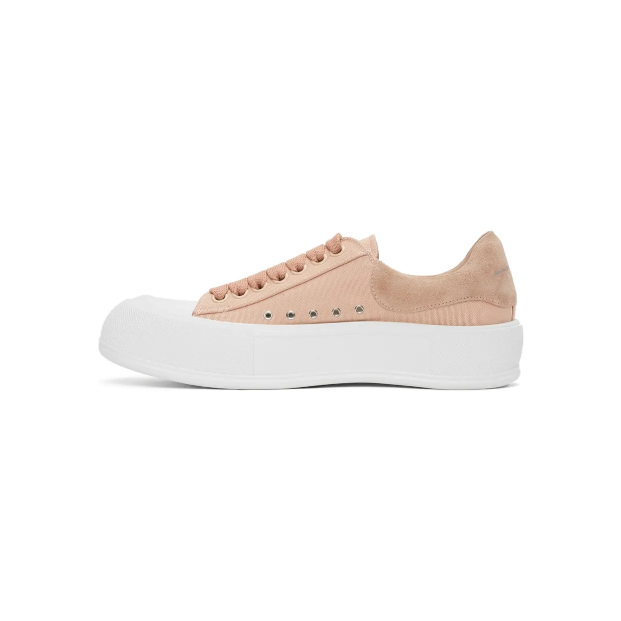 Alexander McQueen Pink Deck Lace Plimsoll Sneakers (654593W4PQ1) (3)
