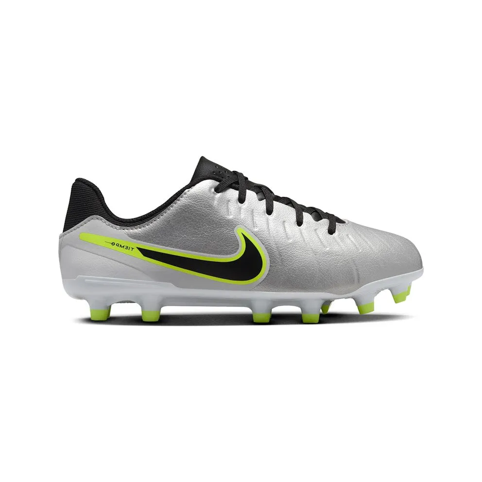 Nike Tiempo Legend 10 Academy FG/MG Metallic Silver Volt Black (DV4348-001)