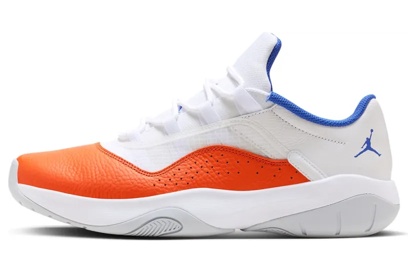 Jordan 11 CMFT Low White Safety Orange Hyper Royal (CW0784-108)