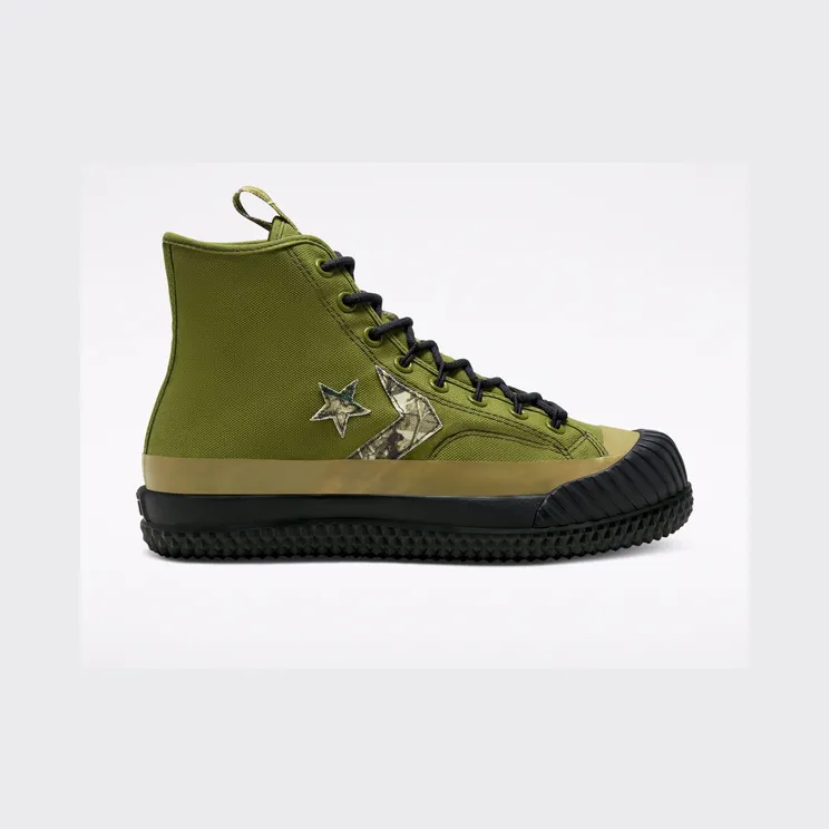 Converse BOSEY MC HI DARK MOSS/ZWART/GUM HONEY Dark Moss/black/gum Honey (168562C)