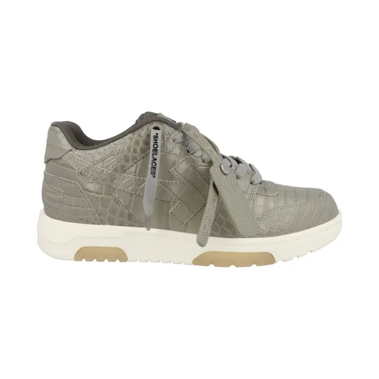 OFF-WHITE Out Of Office OOO Low Tops Sand Croc (OMIA189S22LEA0050909)