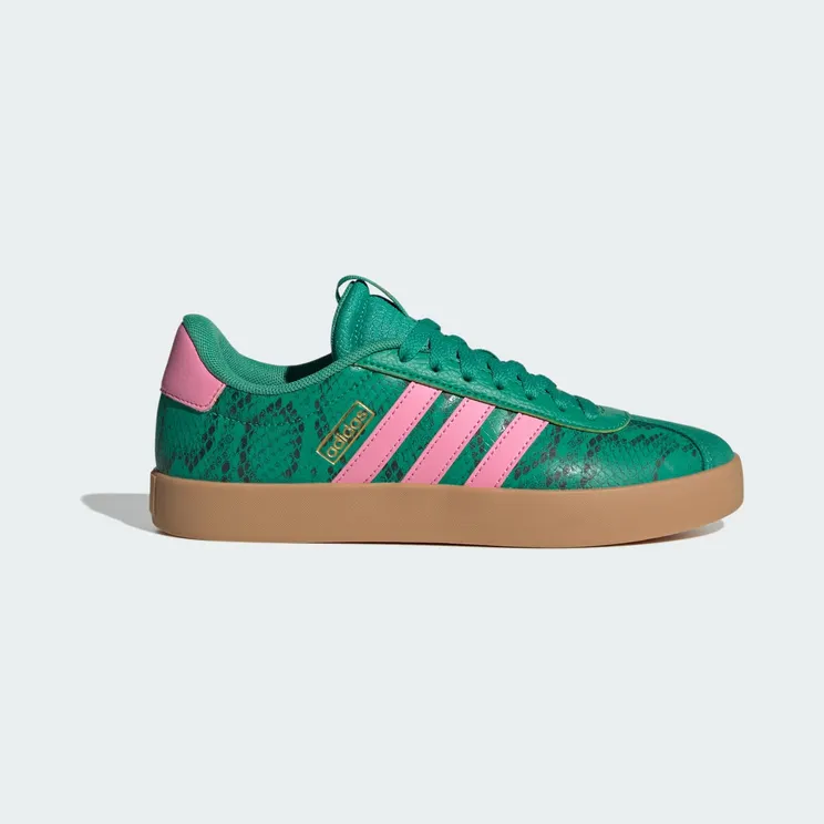 adidas VL Court 3.0 Court Green Bliss Pink Snakeskin (JR8668)