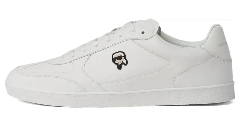 Karl Lagerfeld Kandidate Ikon leren sneakers – Wit (KL53830N100)