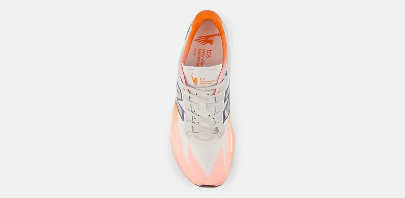 New Balance TCS NYC Marathon FuelCell SuperComp Elite v5 Grapefruit Grey Matter Poppy (MRCELNY5)