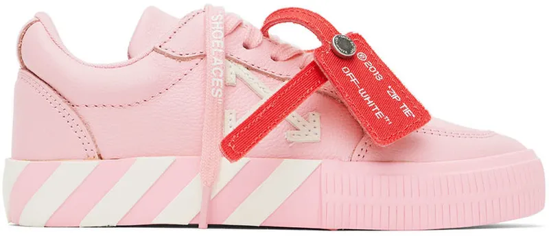 Off-White Kids Pink & White Vulcanized (OGIA001S22LEA0013001)