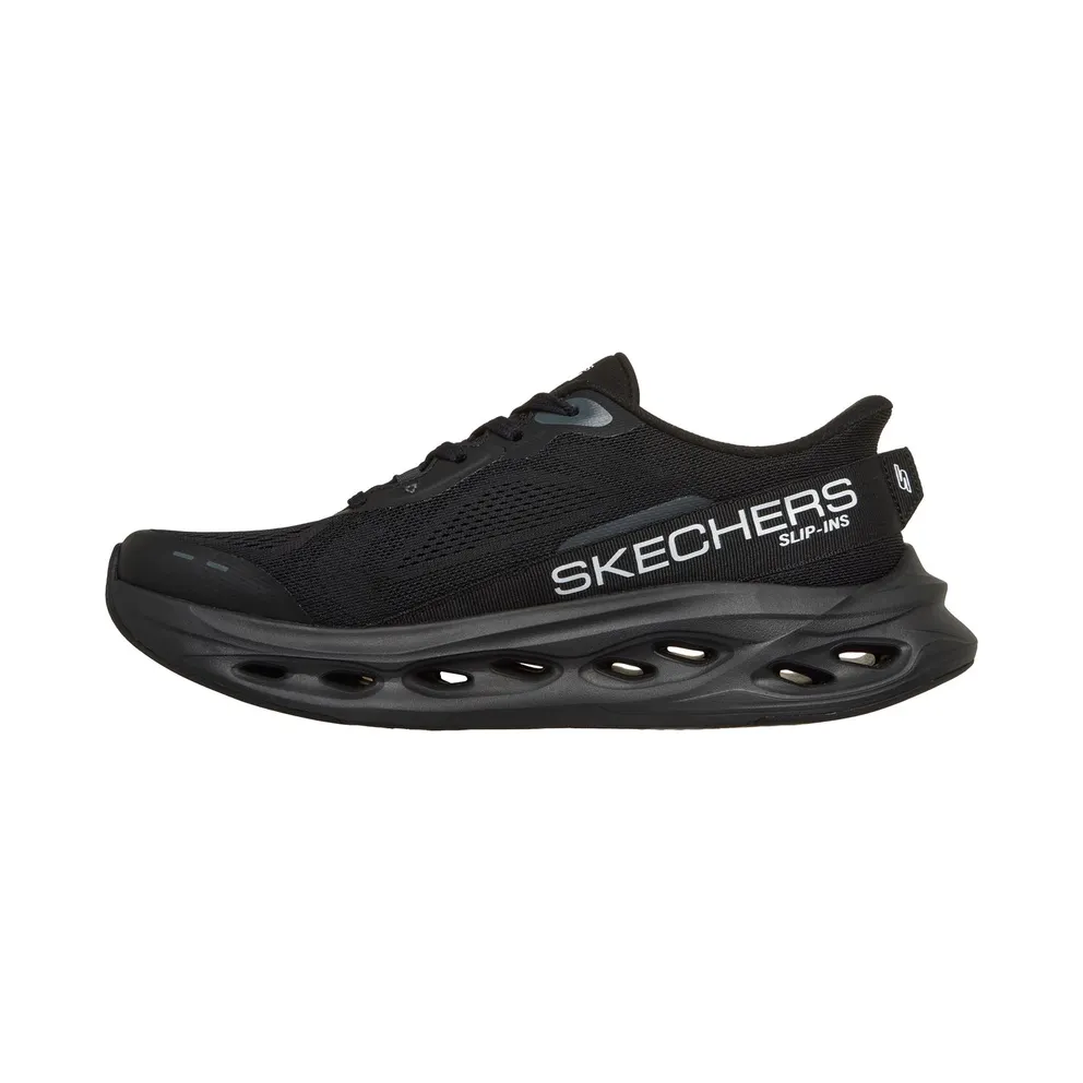 Skechers Max Cushioning Glide-Step – Advert “Black” (220421BBK)