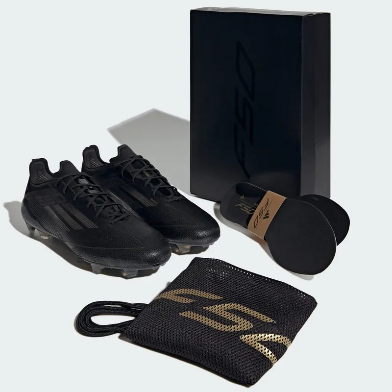 adidas F50 Elite FG Core Black Iron Metallic Gold Metallic (IE3187)