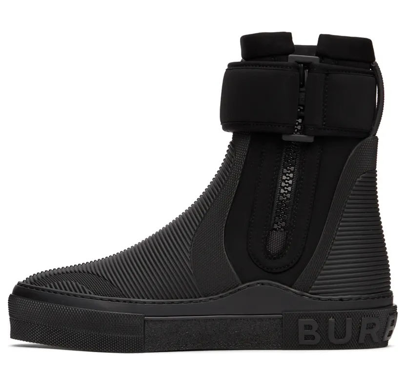 Burberry Black Sub High-Top Sneakers (8052335) (3)