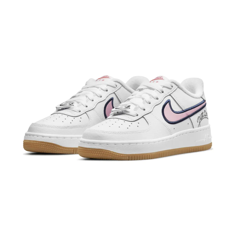 Nike Air Force 1 Low LV8 Just Do It White Pink Glaze (GS) (DB4542-100)