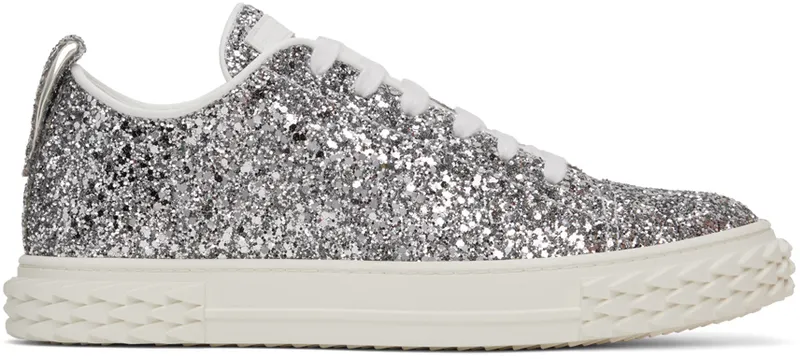 Giuseppe Zanotti Silver Haly Sneakers (RU20027-93185)
