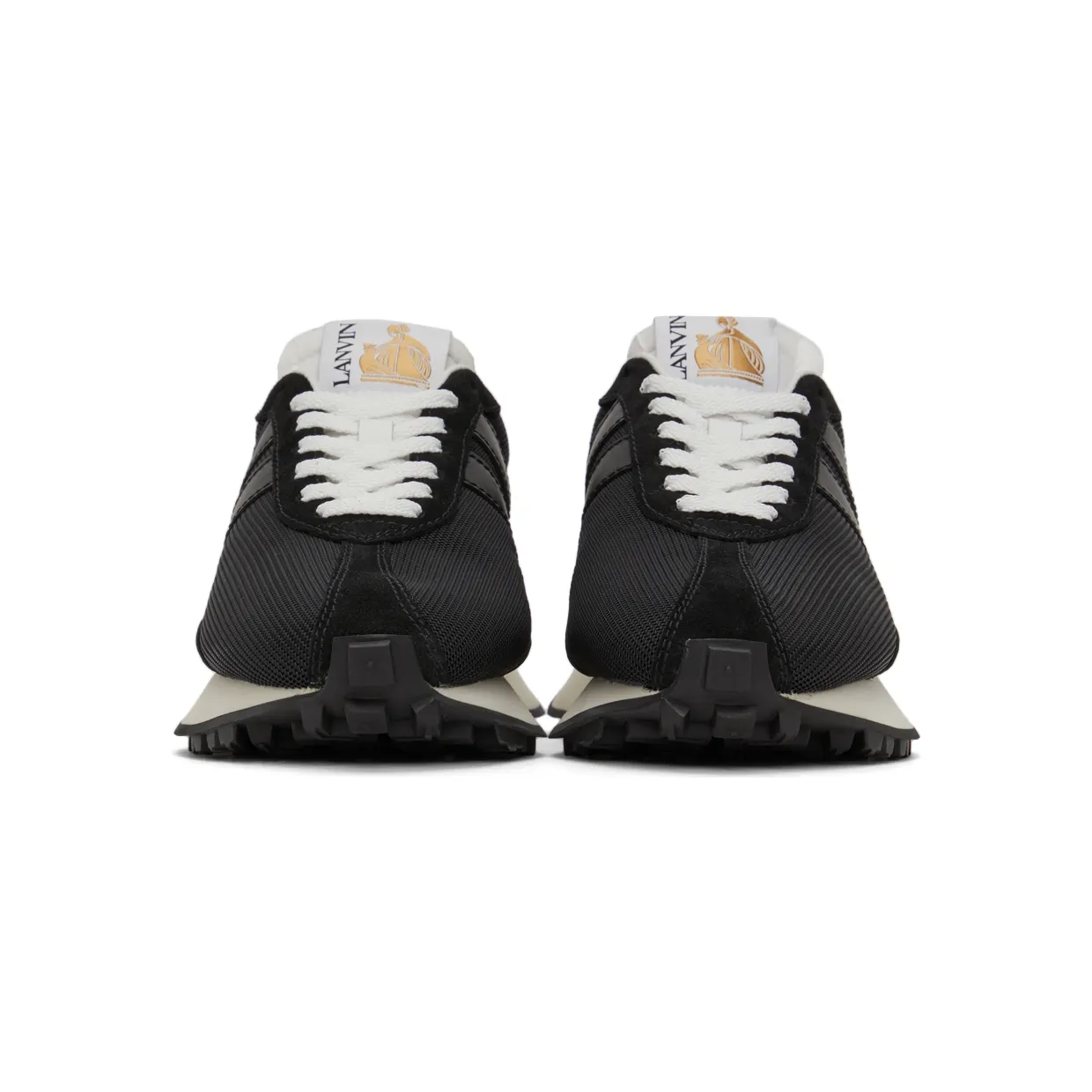 Lanvin White & Grey Mesh Bumpr Sneakers (FM-SKBRUC-DRAG-A20) (2)