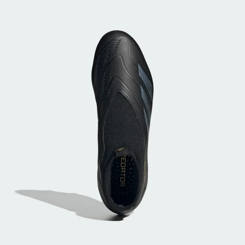 adidas Predator League Laceless FG Core Black Carbon Gold Metallic (IF6334)
