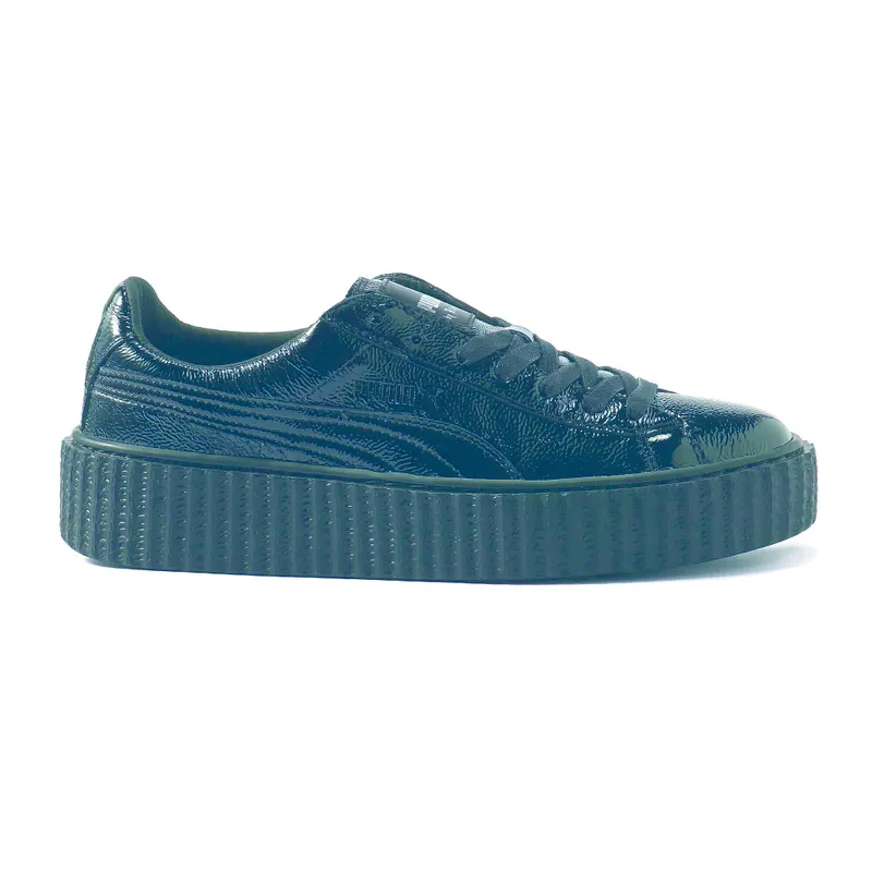 Puma Creeper Rihanna Fenty Cracked Leather Black Black/Black (364641-01)