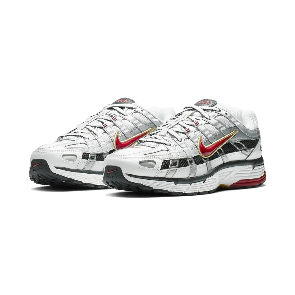 Nike P-6000 White Gold Red (W) White/Metallic Gold-Varsity Red-Metallic Silver-Black (BV1021-101)
