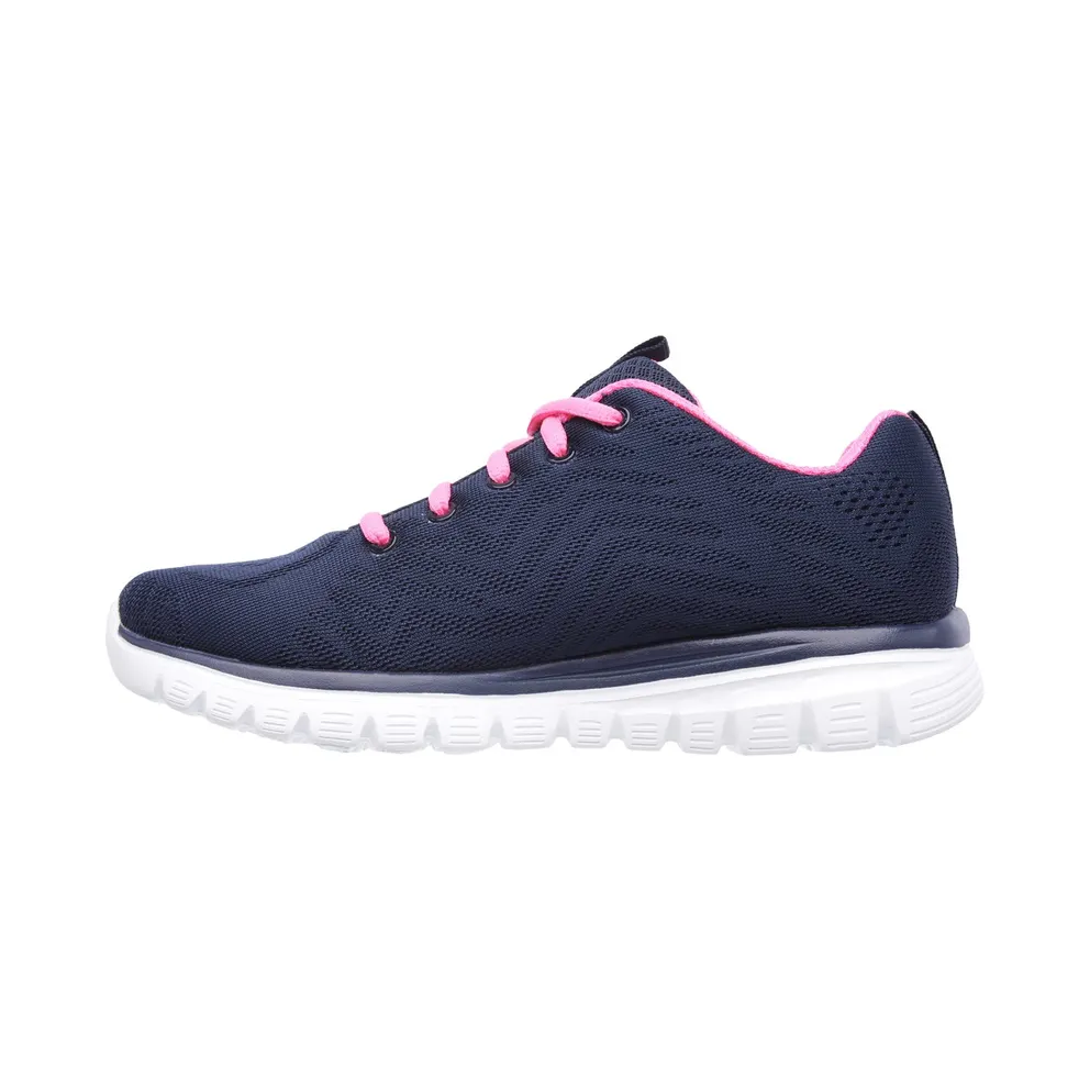 Skechers Graceful – Get Connected Sneaker Marine/Heet Pink