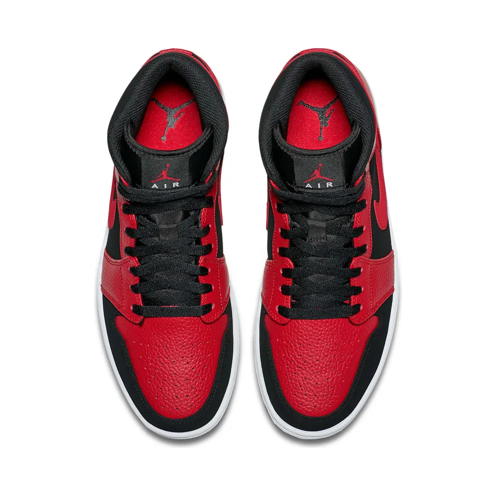 Air Jordan Nike AJ I 1 Mid Reverse Bred (2018) (554724-054)