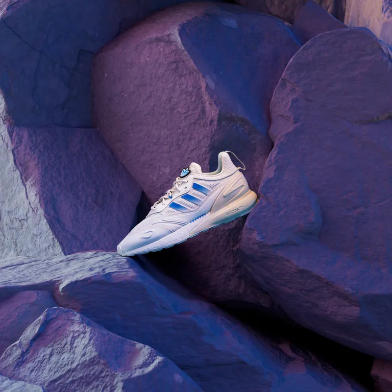 Adidas ZX 2K Boost 2.0 Cloud White / Off White / Blue Bird (GX1007)