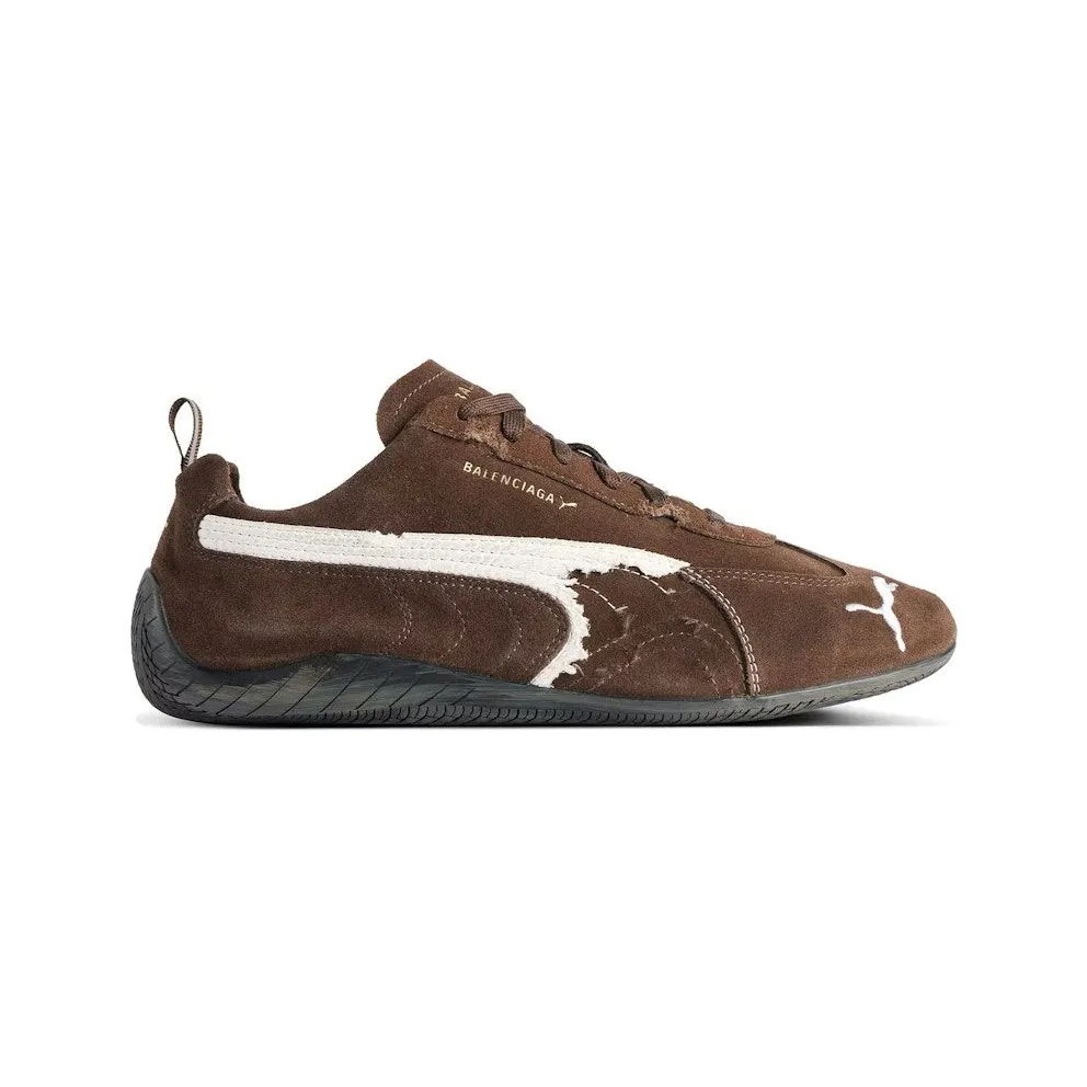 Balenciaga x Puma Speedcat Suede Distressed Brown White (847146 WSDSD 2910)