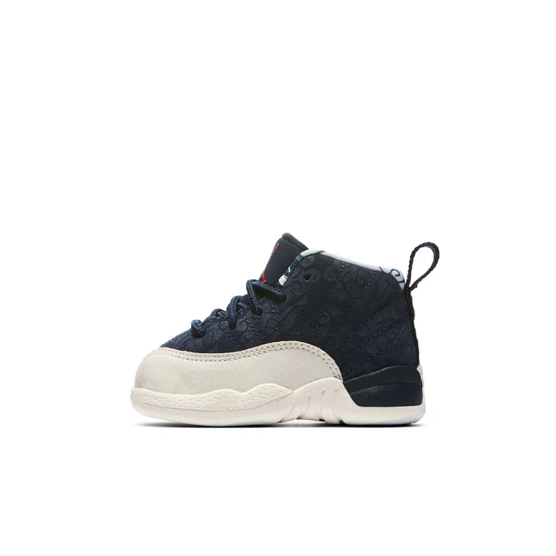 Jordan 12 Retro International Flight (TD) College Navy/University Red-Sail (BV8019-445)