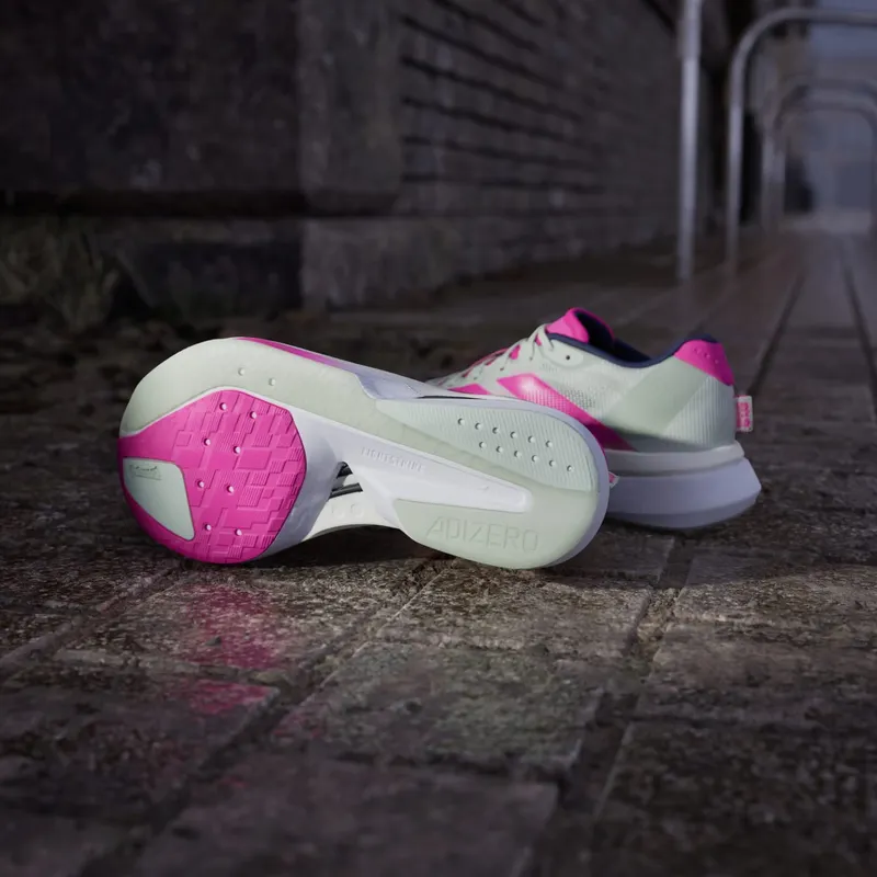 Adidas Adizero Boston 13 Linen Green / Shock Pink / Dark Blue (JR4998)