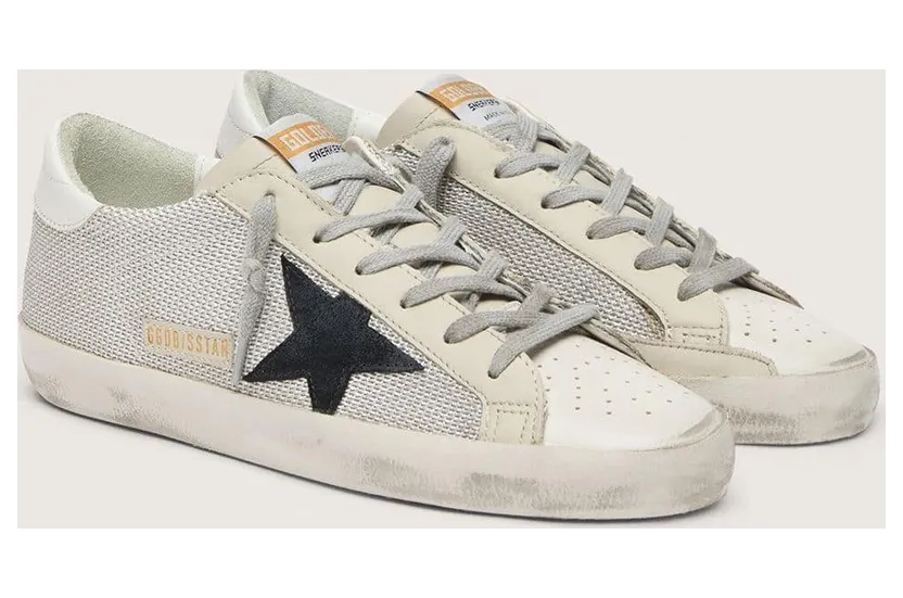 Golden Goose Super-Star In Leather With Black Star (GWF00101.F000313.10271) (2)