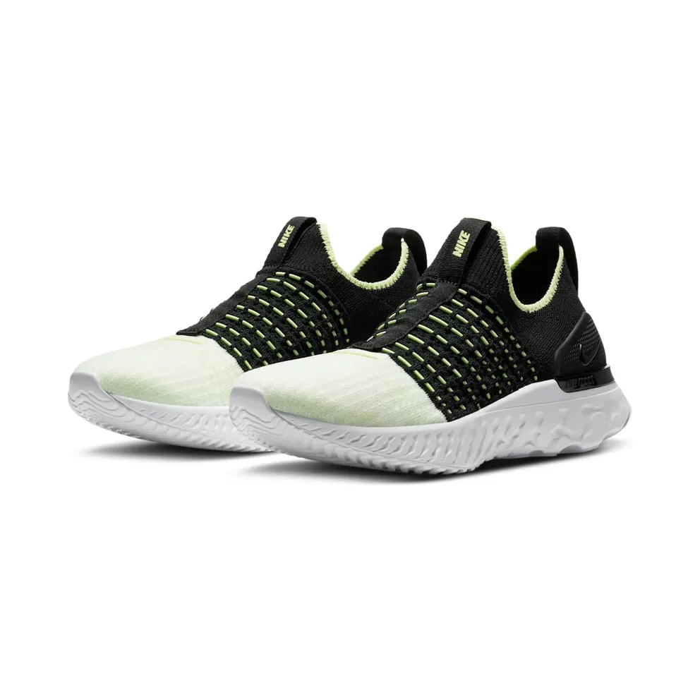 Nike React Phantom Run Flyknit 2 Black Barely Volt (W) Black/Glacier Ice-White-Barely Volt (CJ0280-004)