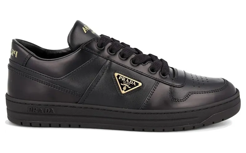 Prada Downtown Leather Low Top Sneakers Black (1E792M_3LPH_F0002)