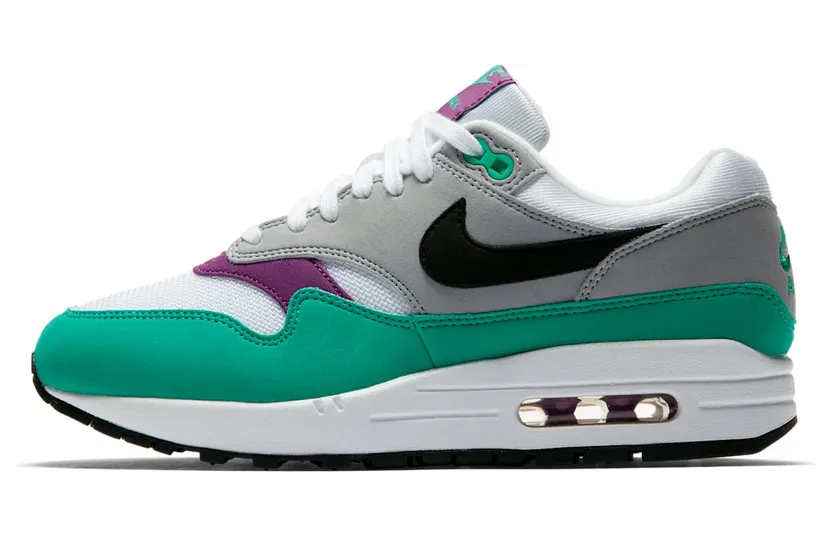 Nike Air Max 1 Clear Emerald (W) “White / Wolf Grey / Clear Emerald / Black” (319986-115)