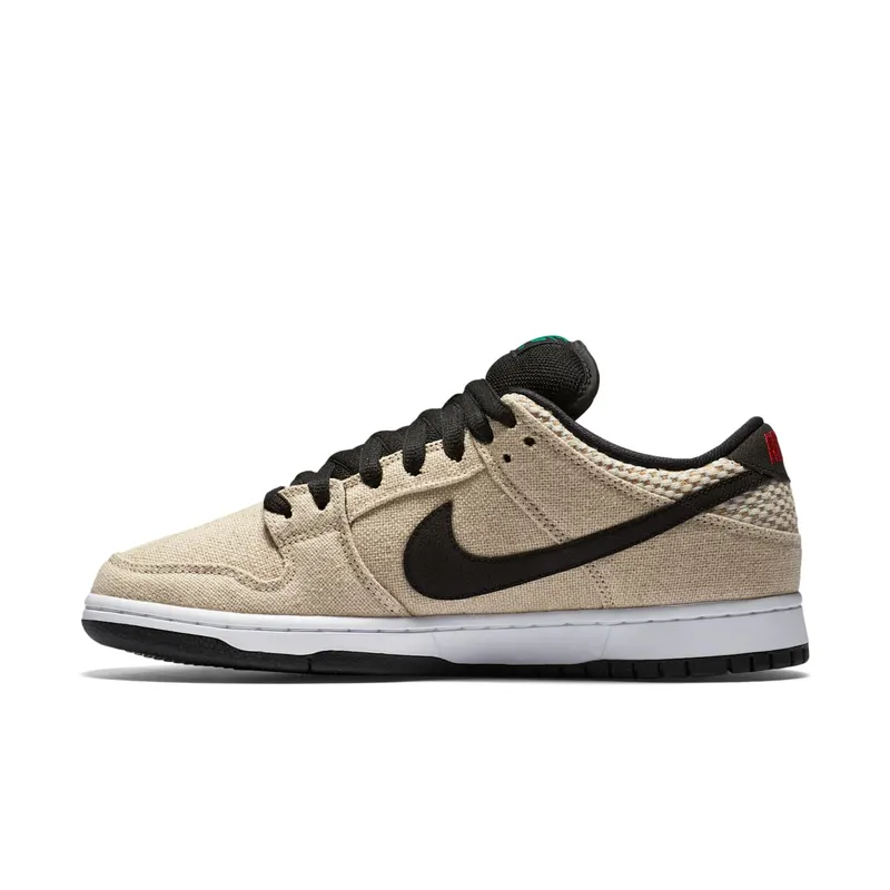 Nike Dunk SB Low 420 Bamboo/White-Challenge Red-Black (313170-206)