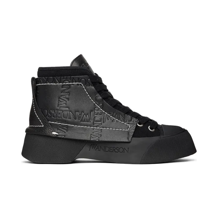 JW Anderson Black Chunky High-Top Sneakers (ANW37000A 15028)