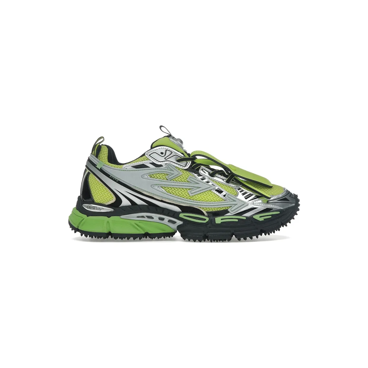 OFF-WHITE Be Right Back Silver Green Fluo (OMIA295S25FAB0017270)