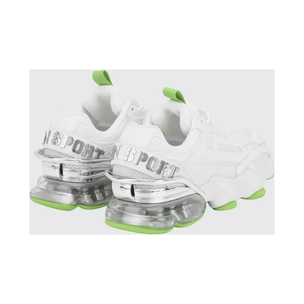 Plein Sport Runner PS Thunder Mix Low-Top Mesh with Notched Sole White (SAESUSC0750STE003N0105)