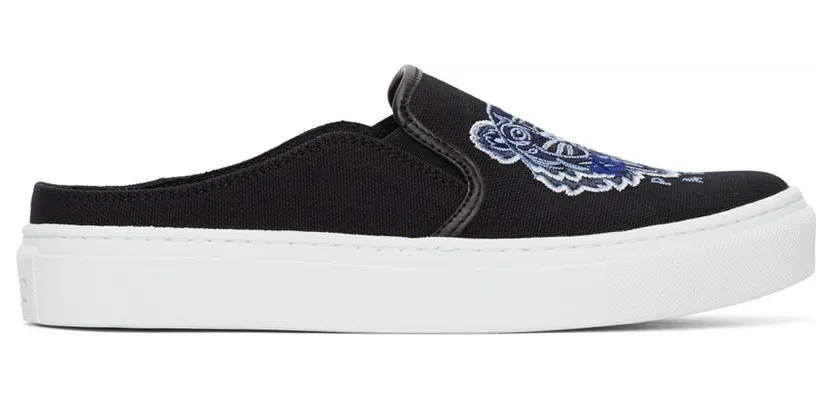 Kenzo Black Tiger K-Skate Slip-On Sneakers (FB52SN105F70)
