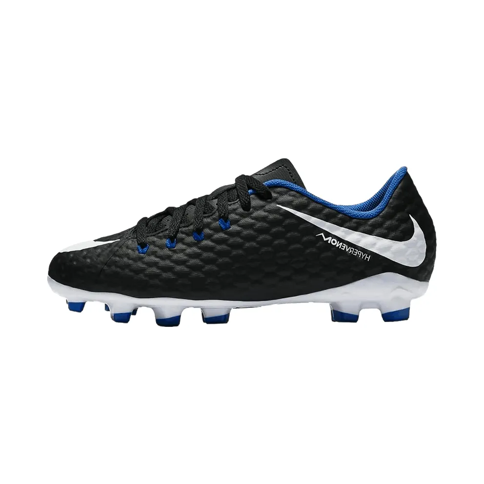 Nike Hypervenom Phelon 3 FG GS “Black White Royal” (852595-002)