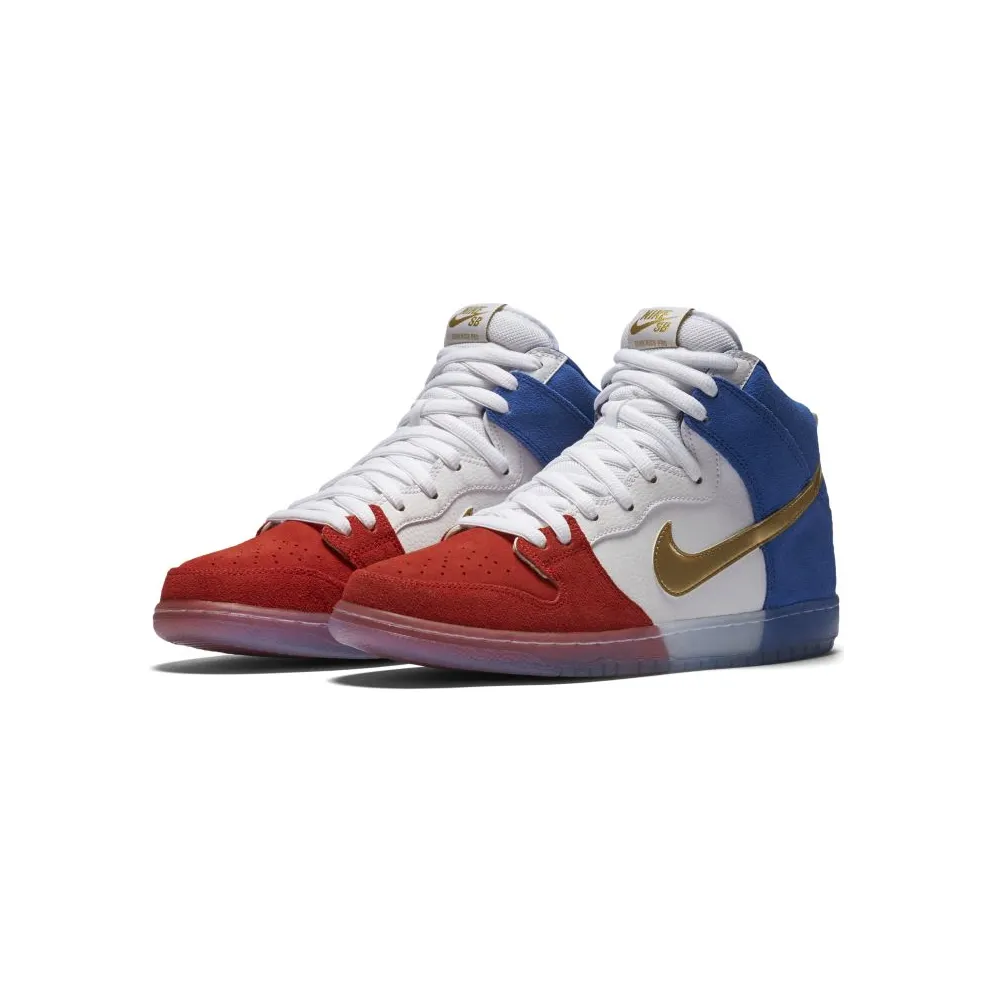 Nike SB Dunk High Tricolor (USA) Challenge Red/Game Royal-White (313171-674)