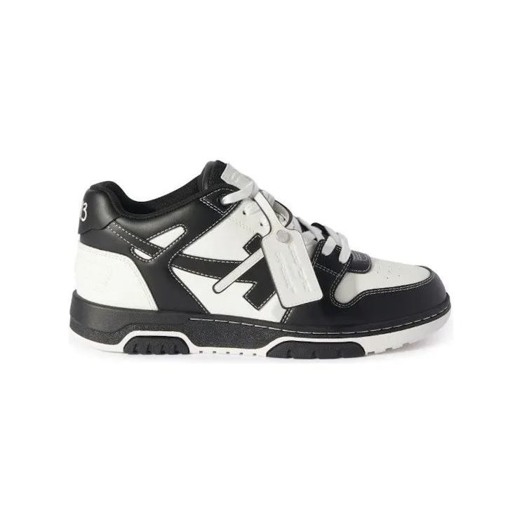 OFF-WHITE Out Of Office OOO Low Tops Logic Logo Black White (OMIA189G23LEA0080110)